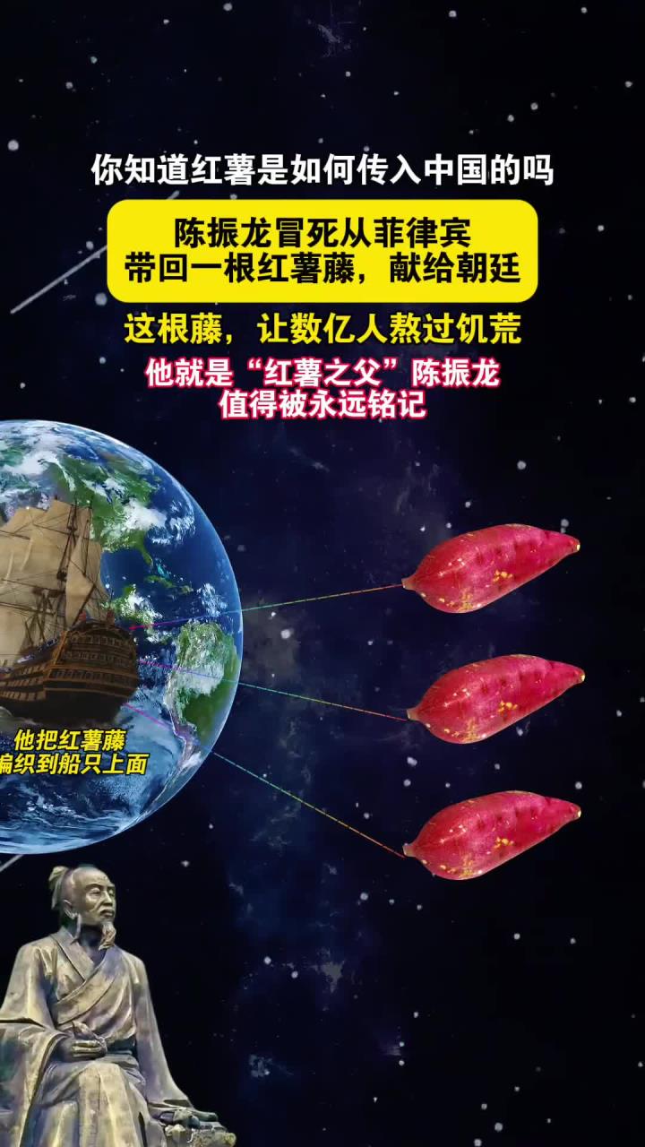 你知道红薯藤是如何传入中国的吗?