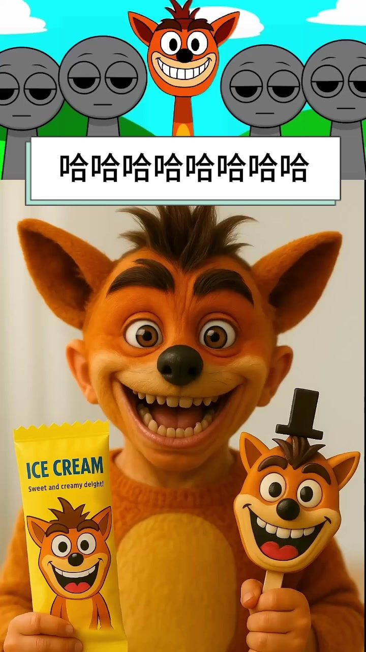 卡通欢乐冰淇淋
