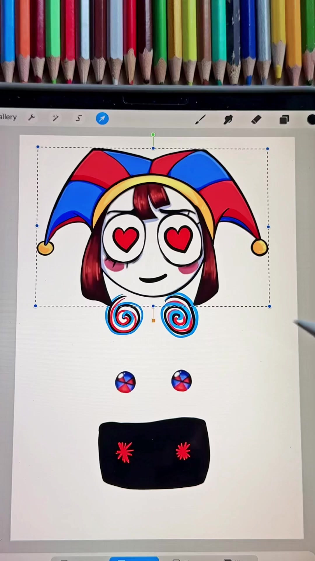 平板绘小丑头像