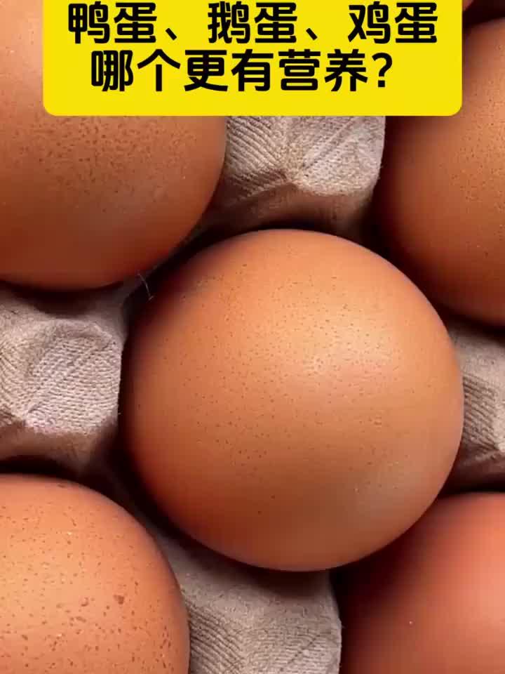 鸭蛋、鹅蛋、鸡蛋,谁的营养价值更高?