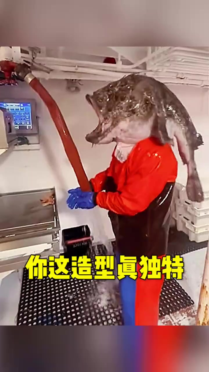 兄弟,你这造型真让人怀疑是鱼精转世,注意别惹老板生气啊!