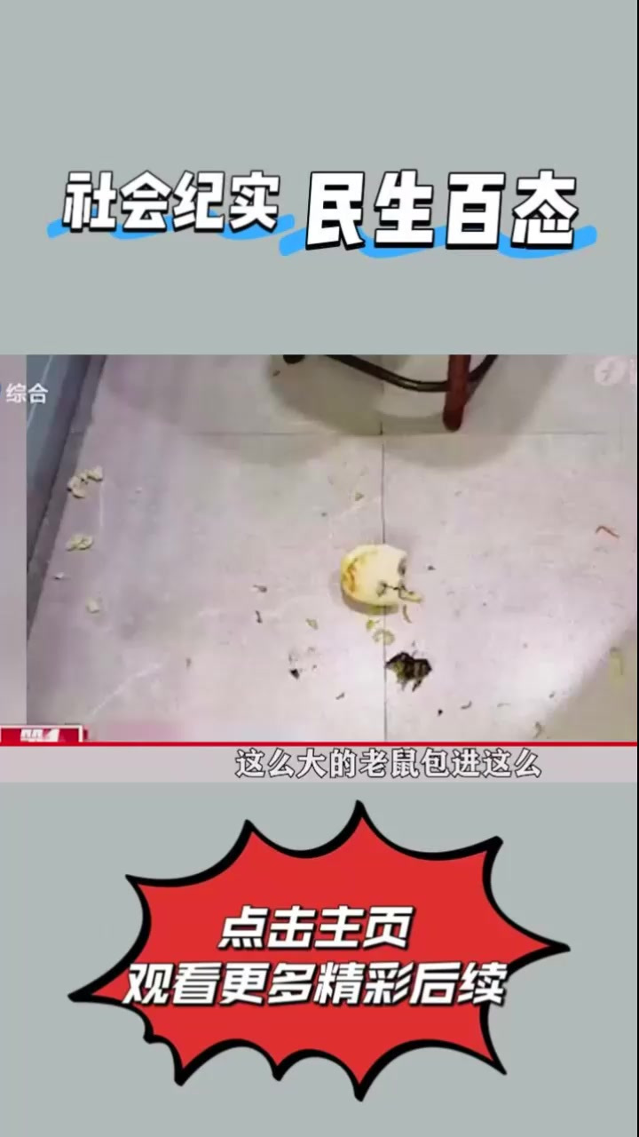 包子里吃出一只老鼠,老板怒斥敲诈,老板:这么大怎么包进去的 (1)⑤