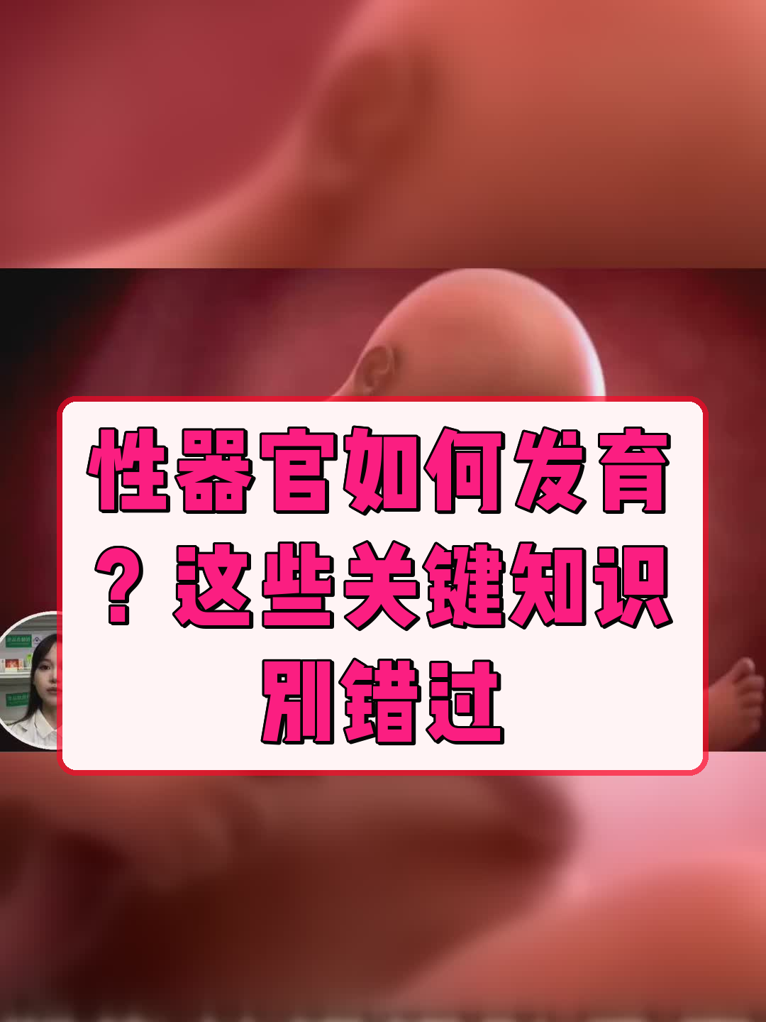 性器官如何发育?这些关键知识别错过