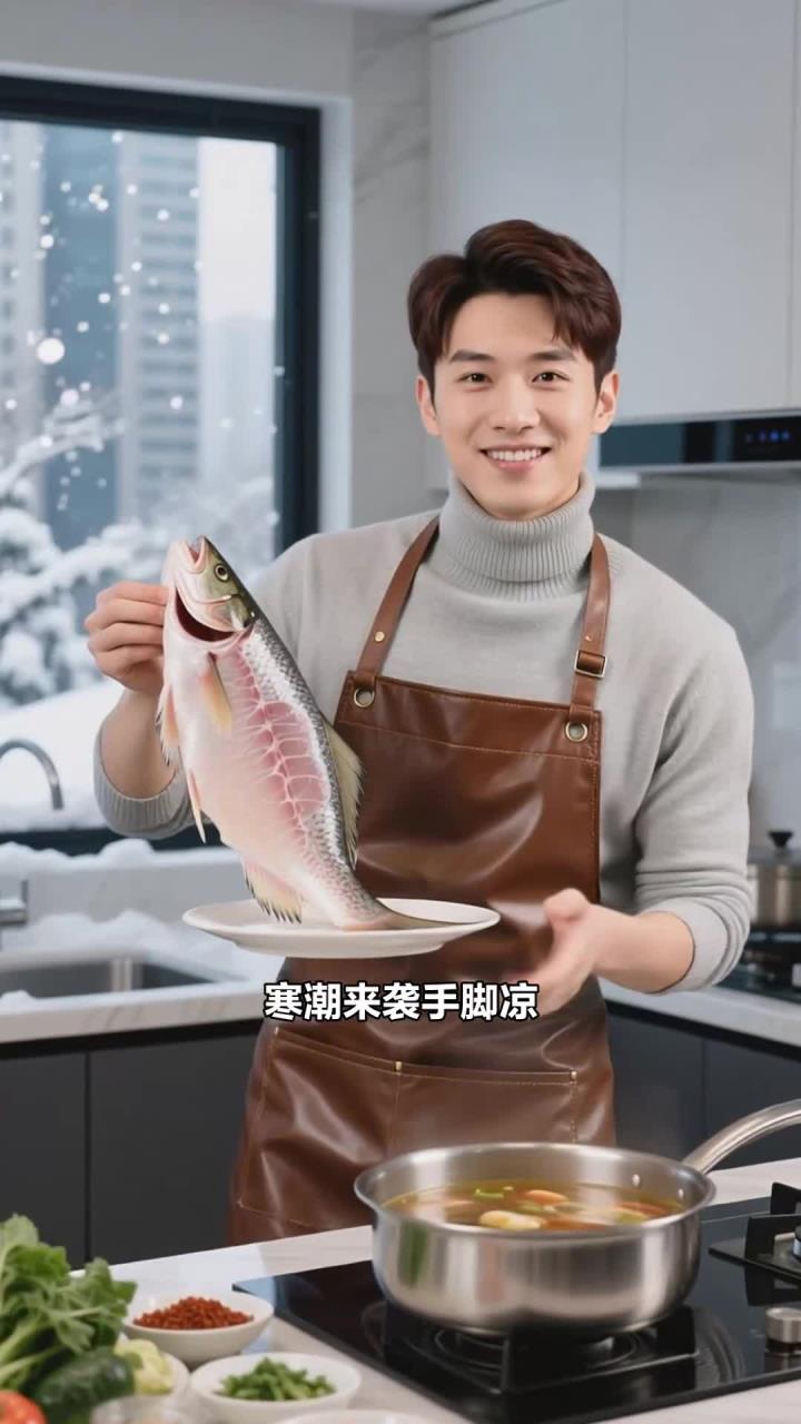 寒潮来袭煮锅鱼片汤,健康养生鲜美好吃补蛋白～