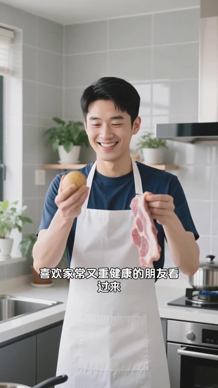 土豆丝炒肉，清爽又下饭，家常健康菜