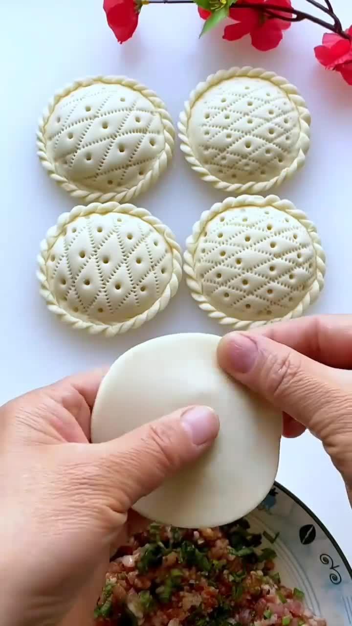 太阳花饺子手法教程