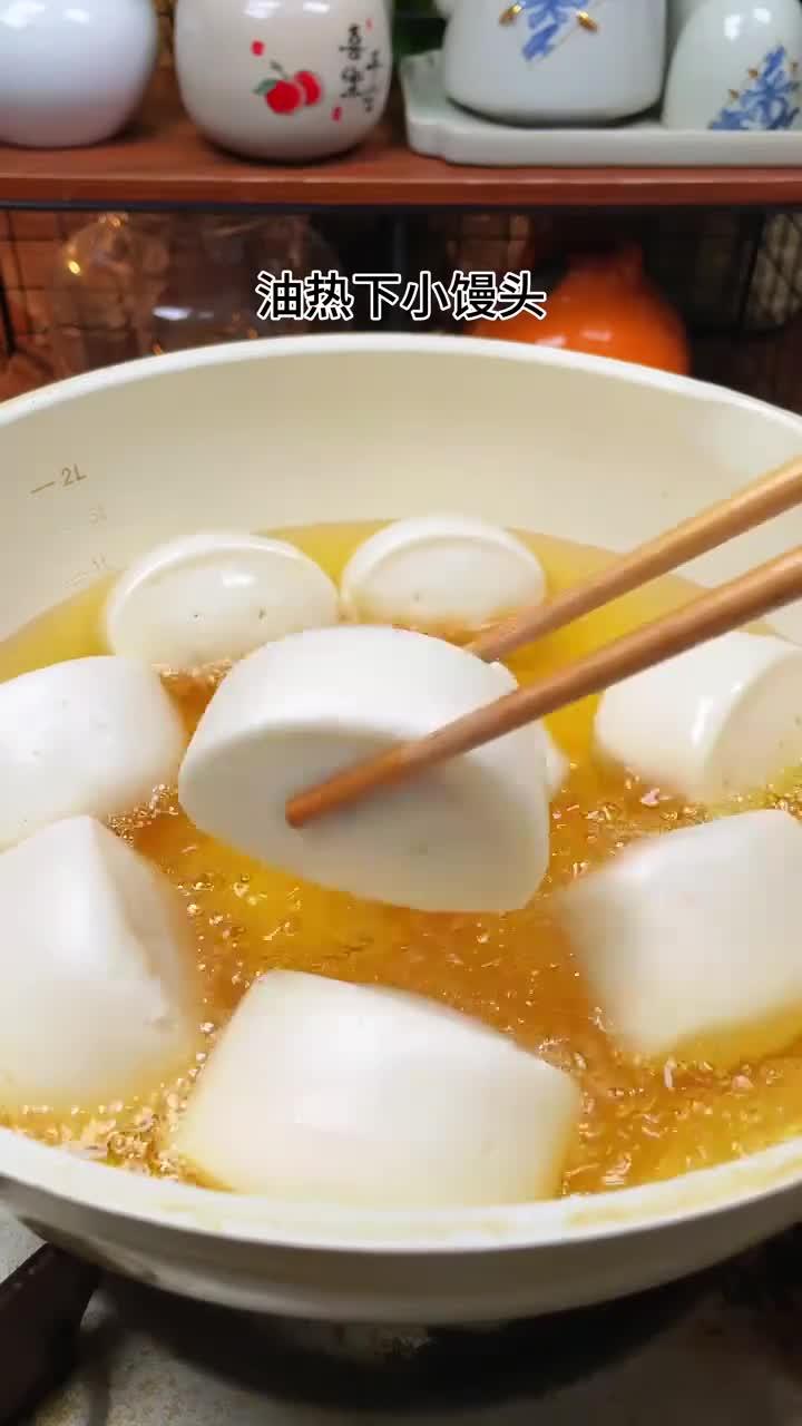 每次去餐厅必点的小点心,炼乳奶香小馒头
