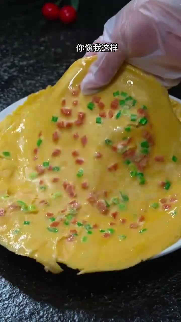 软嫩可口的鸡蛋煎饼