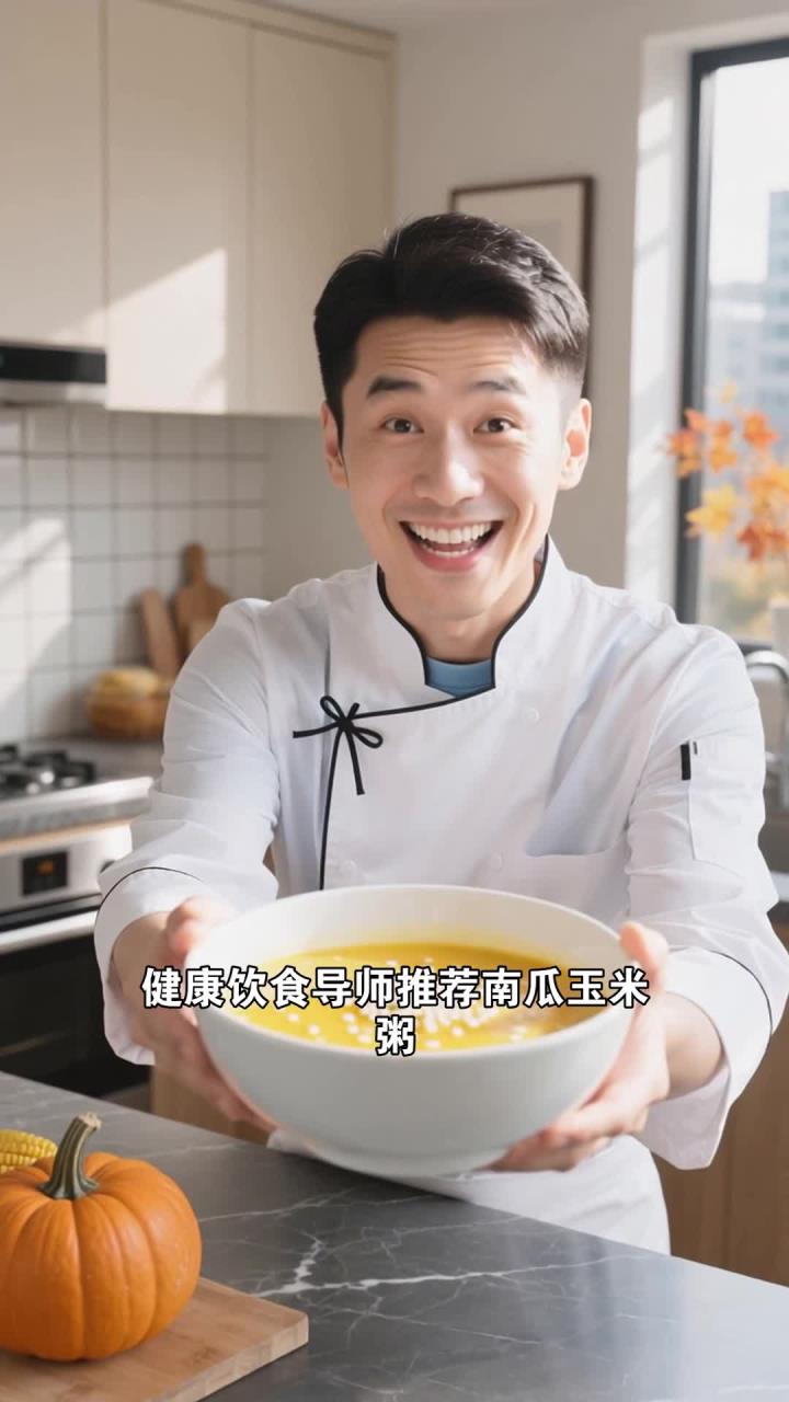 南瓜玉米粥小妙招,控糖需饱腹,主食可换的健康餐