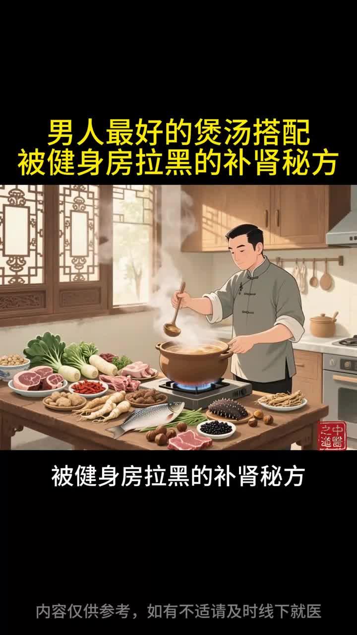 男人最好的煲汤搭配 被健身房拉黑的补肾秘方