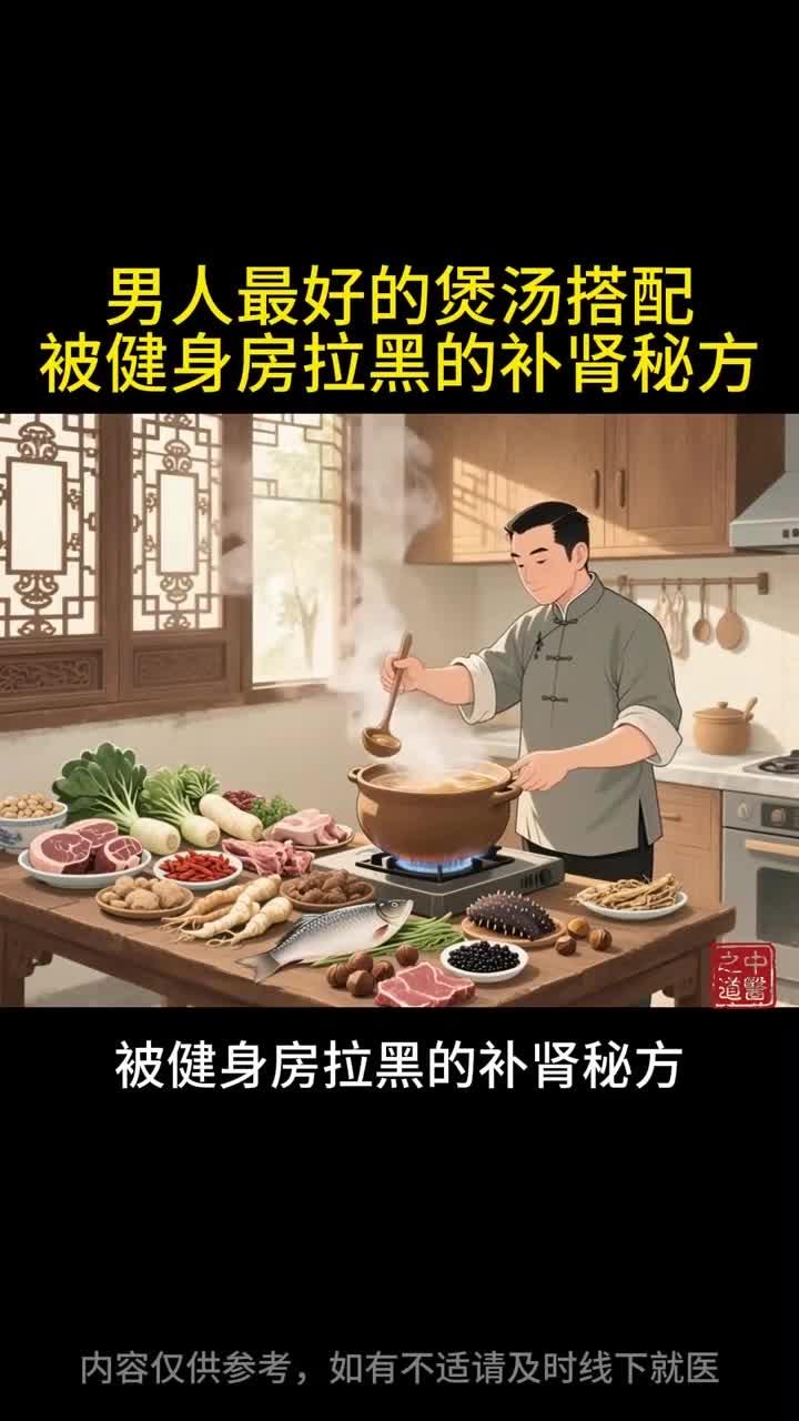 男人最好的煲汤搭配 被健身房拉黑的补肾秘方