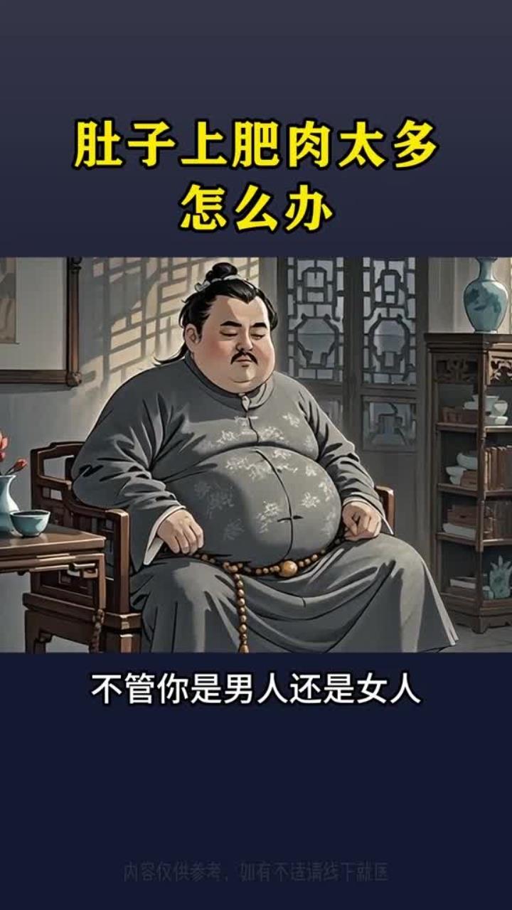 肚子上肥肉太多怎么办?