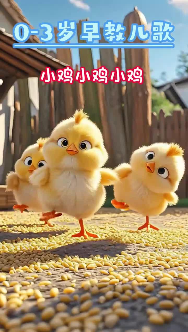 《小鸡吃米》