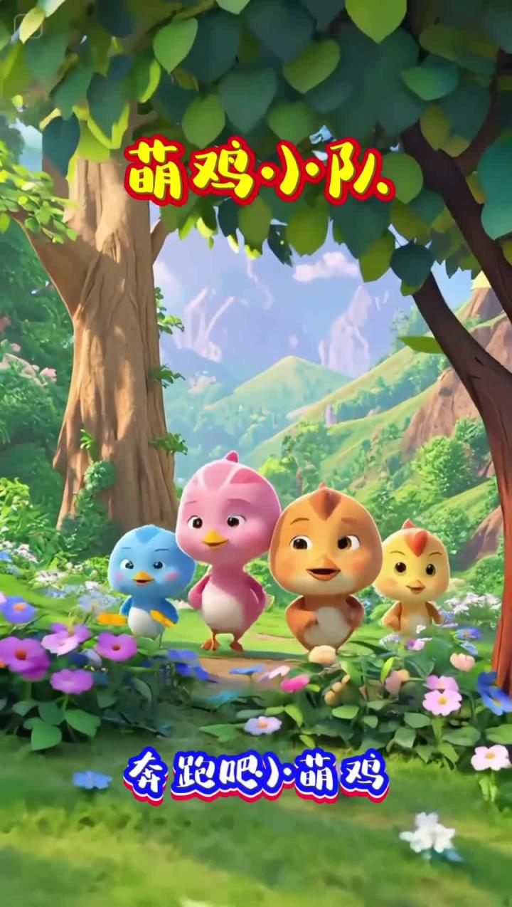萌鸡小队主题曲早教儿歌儿童喜欢的小视频儿童动画小孩爱