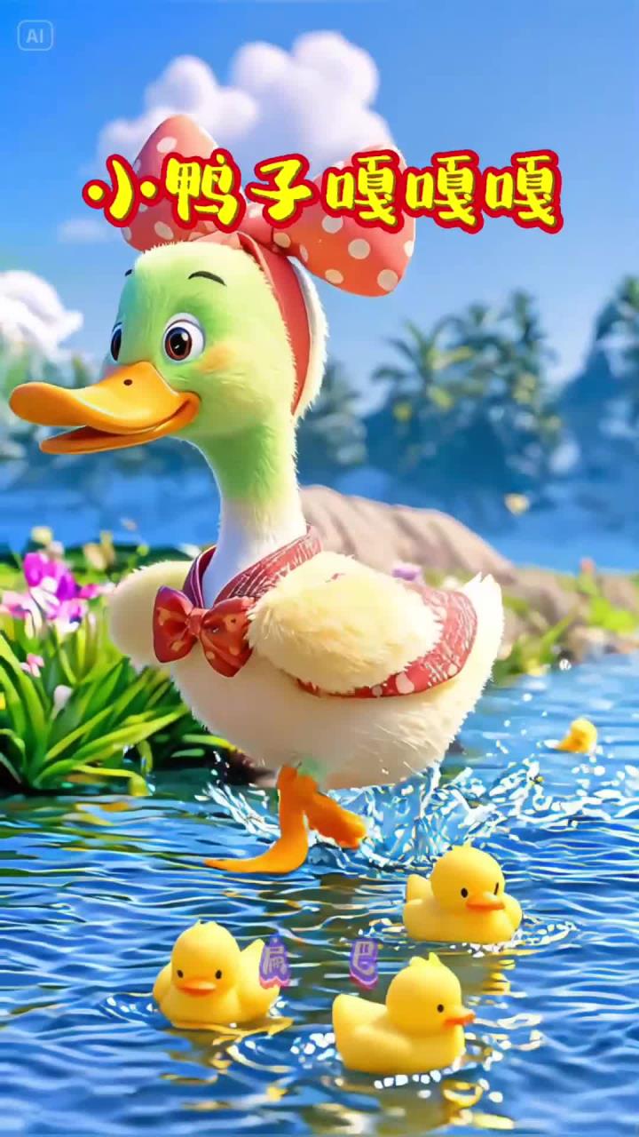 小鸭子嘎嘎嘎儿童爱看的小视频小朋友喜欢的视频儿童动画