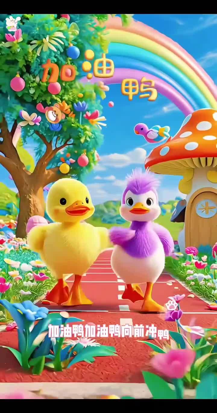 听《加油鸭》儿歌，和萌趣小鸭一起逐梦！