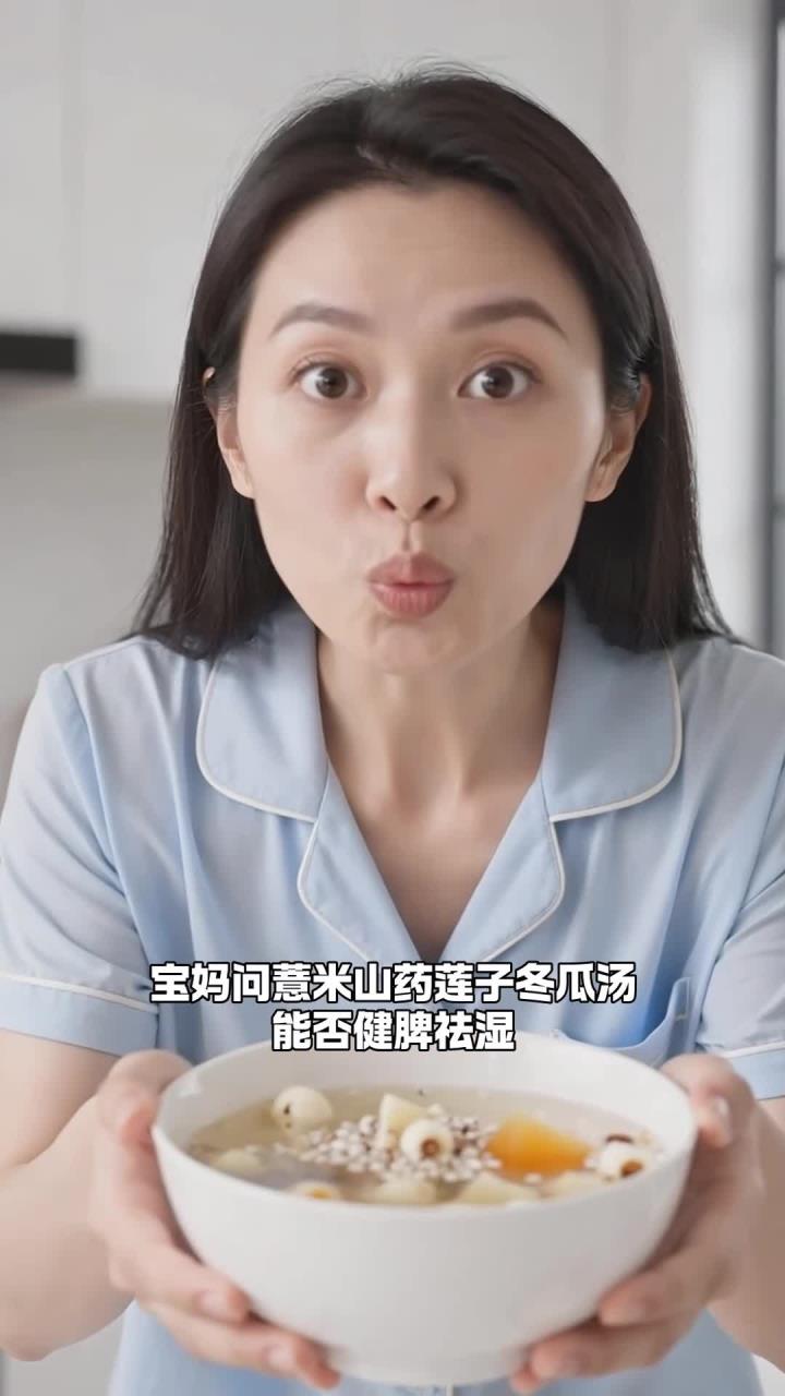 薏米山药莲子冬瓜汤熬稠,祛湿吃它,宝妈能健脾又祛湿吗?