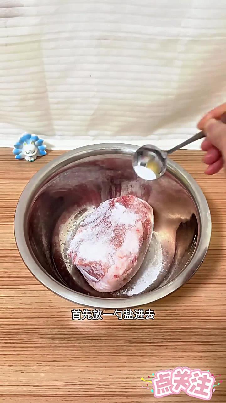 冷冻后的肉,这样便能快速解冻!