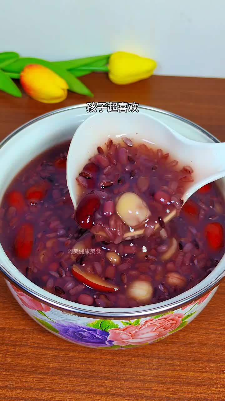 紫薯粥粥糯叽叽，像吃进彩虹小甜筒