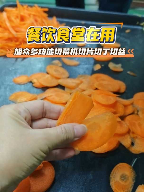 餐饮食堂在用旭众多功能切菜机切片切丁切丝