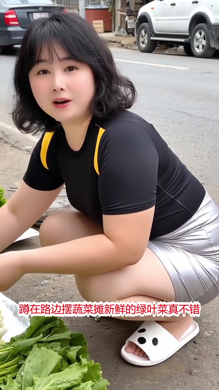 蔬菜摊主穿搭意外火?路边摆摊,生意经不简单!
