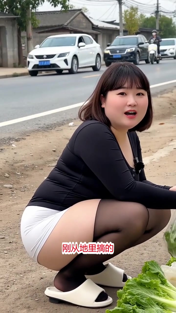 路边卖菜吆喝响,绿叶鲜嫩引客尝,次品尝就难忘!