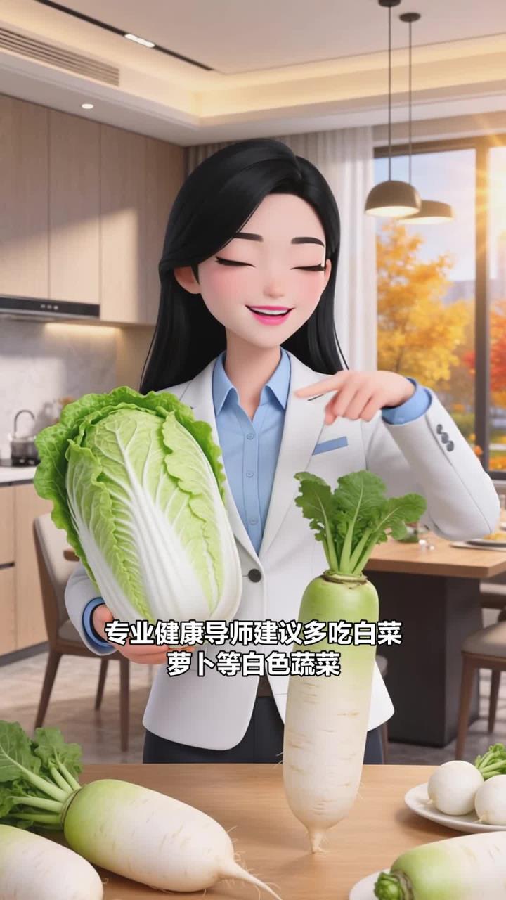 健康：秋季女生多吃白色蔬菜，白菜萝卜润肺好更养颜
