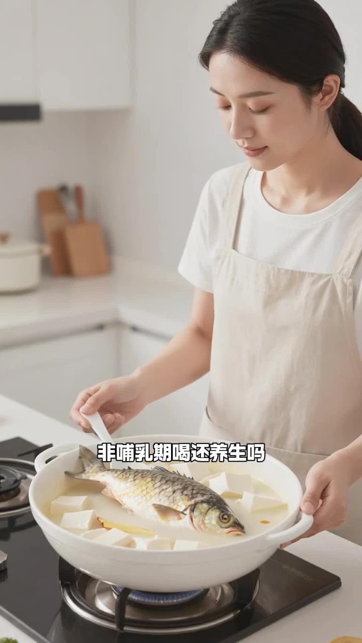 鲫鱼、豆腐、姜片,经典下奶汤,不哺乳的时候喝也养生吗?