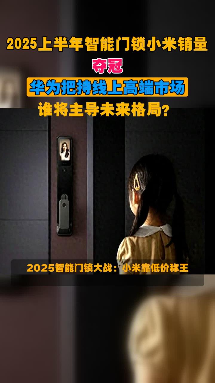 2025上半年智能门锁小米销量夺冠,华为把持线上高端市场,谁将主导未来格局?