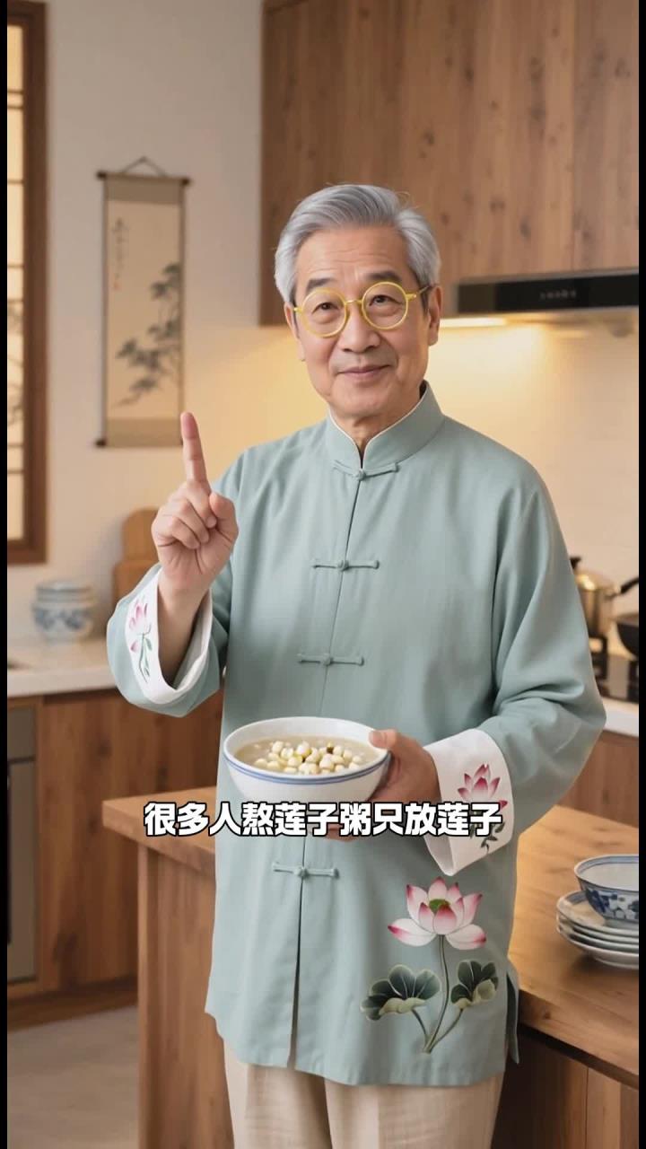 熬莲子粥别只放莲子！加颗百合，清心还助眠