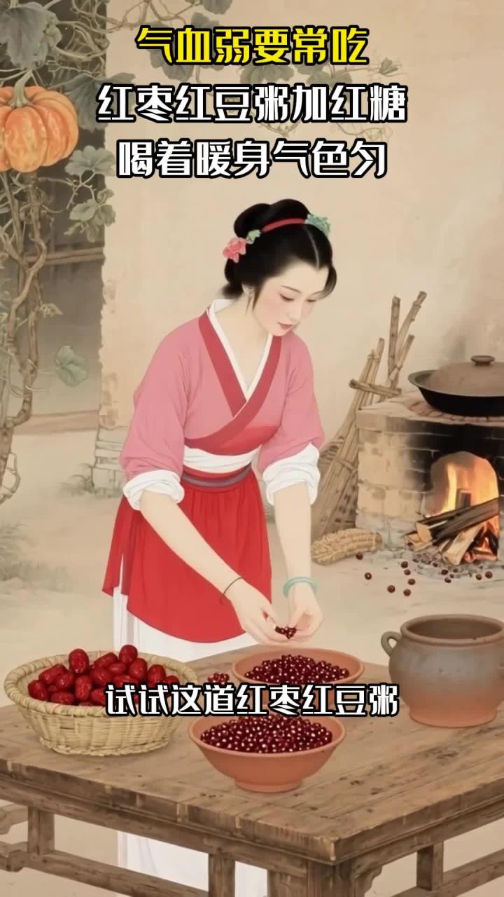 气血弱要常吃:红枣红豆粥加红糖,喝着暖身气色匀