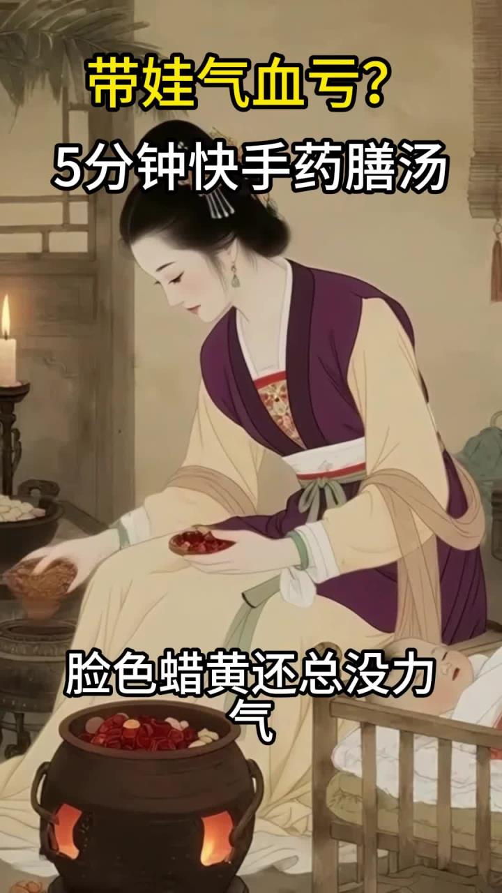 带娃气血亏?5分钟快手药膳汤