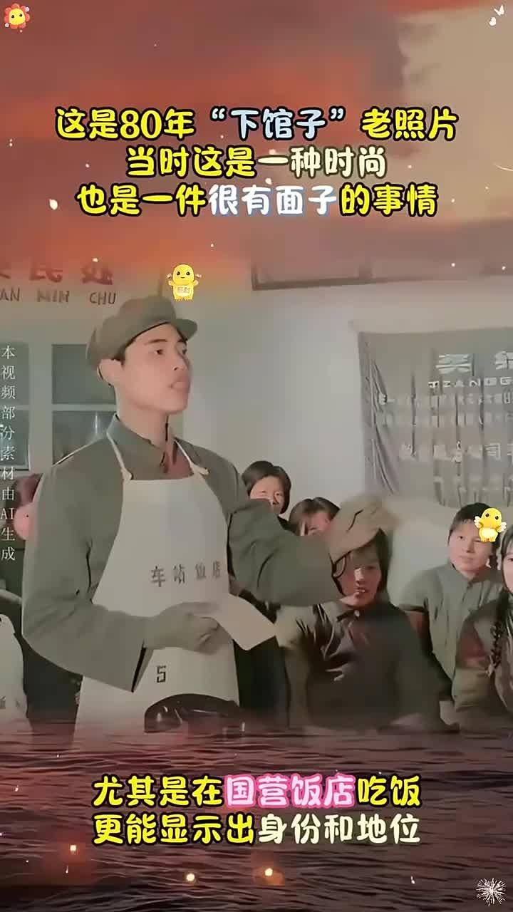 80年代“下馆子”老照片,那时候到“国营饭店”吃饭,倍有面子