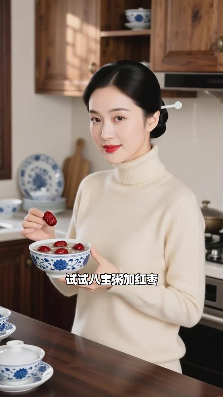 冬季喝八宝粥,加红枣更营养助健康养生～