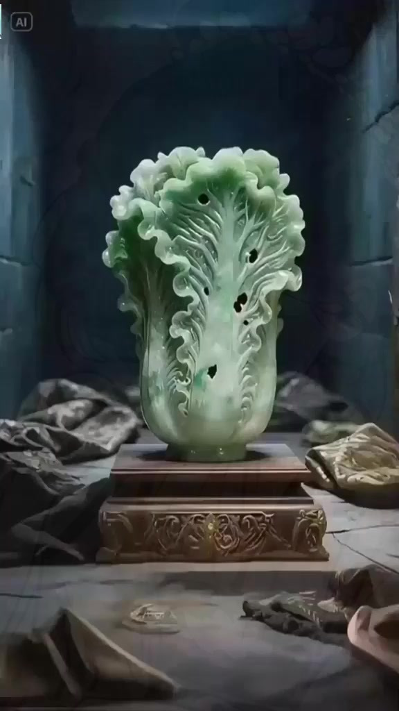 慈禧陪葬的翡翠西瓜,番邦进贡的稀世珍宝!翠绿外皮红路