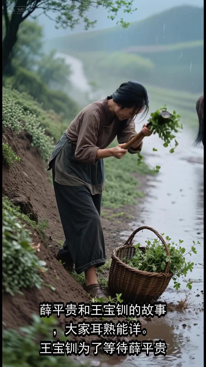 薛平贵知道王宝钏在寒窑挖野菜吗?