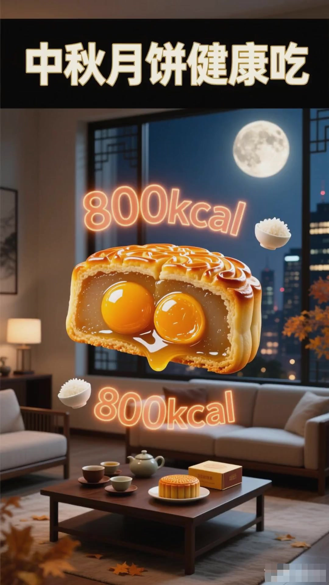 1个月饼=4碗饭,减肥的人注意了,月饼不能多吃,这招教你瘦下来