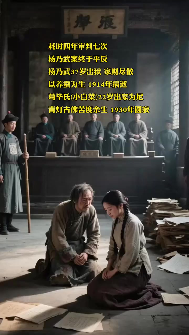杨乃武与小白菜的审判现场,悲剧正在上演!