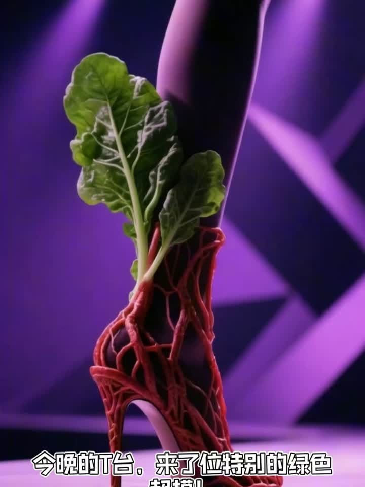 蔬菜超模的营养时装秀