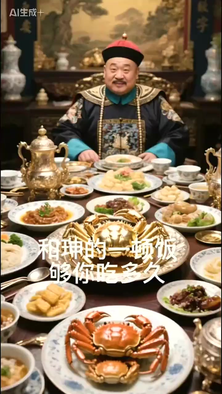 和珅的一顿饭,够你吃多久?