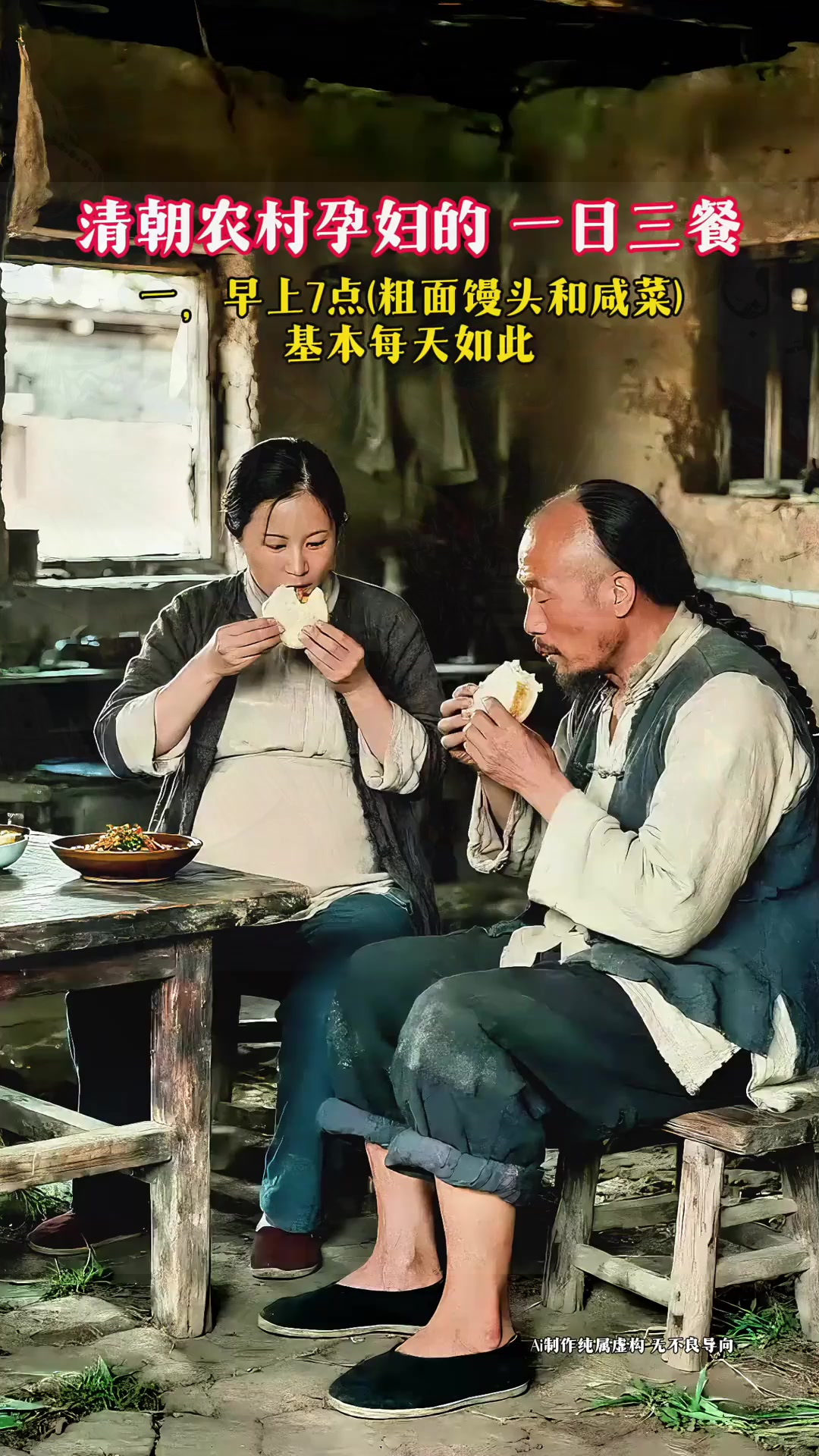 清朝农村孕妇的一日三餐!