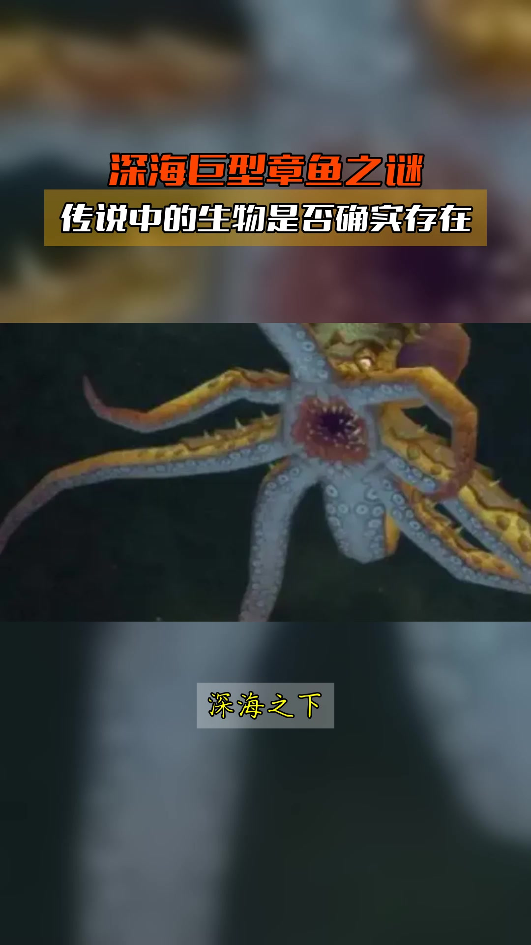 深海巨型章鱼之谜,传说中的生物是否确实存在
