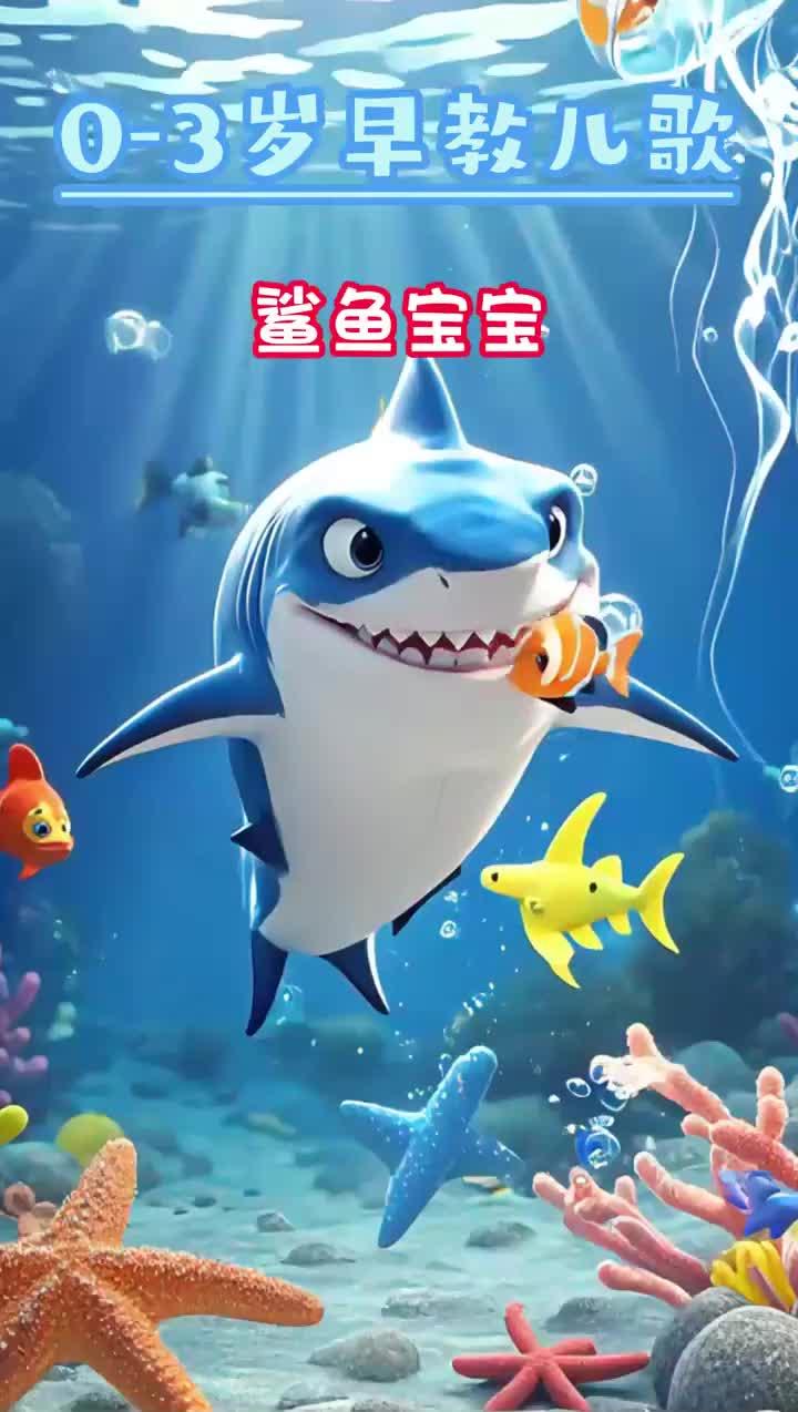 《鲨鱼一家》0-3岁早教儿歌