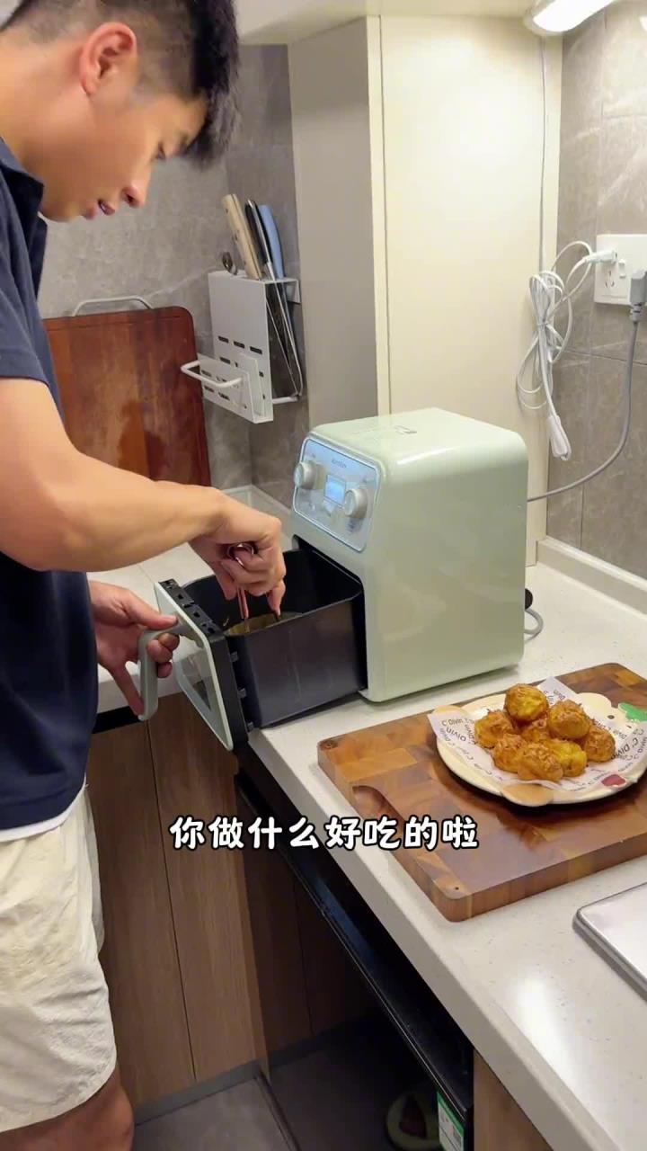 空气炸锅版土豆鲜虾球 外酥里软营养美味宝宝爱吃