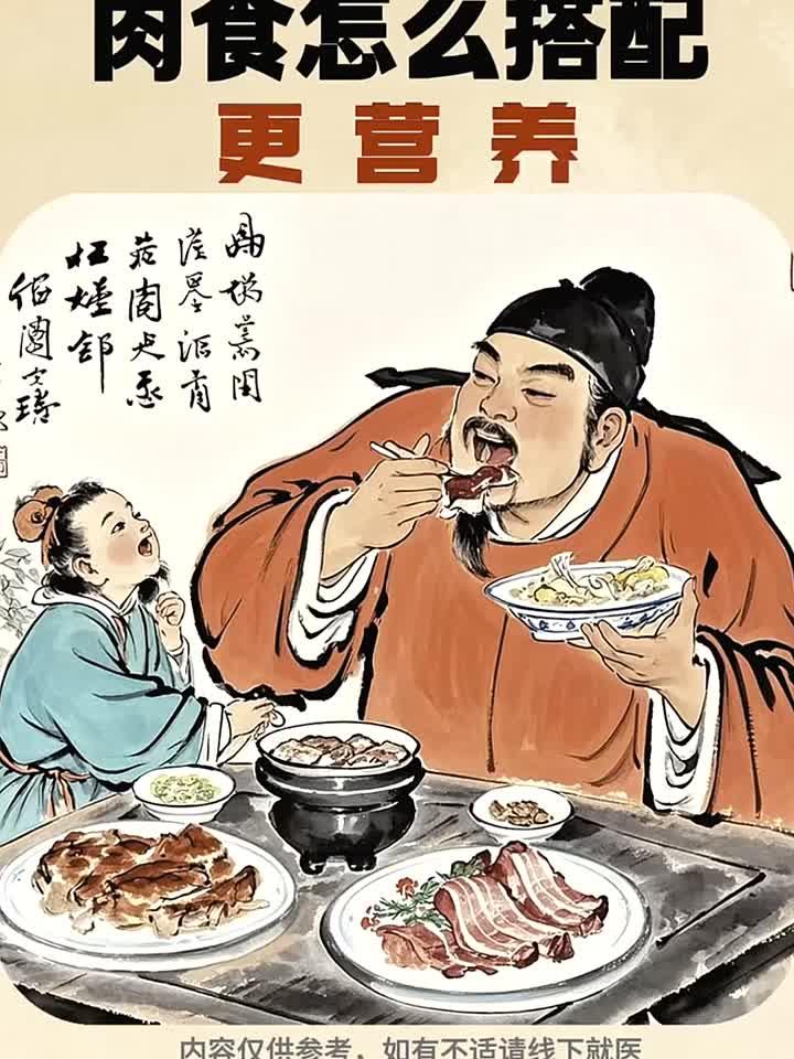 每日养生健康一生：肉食怎么搭配
