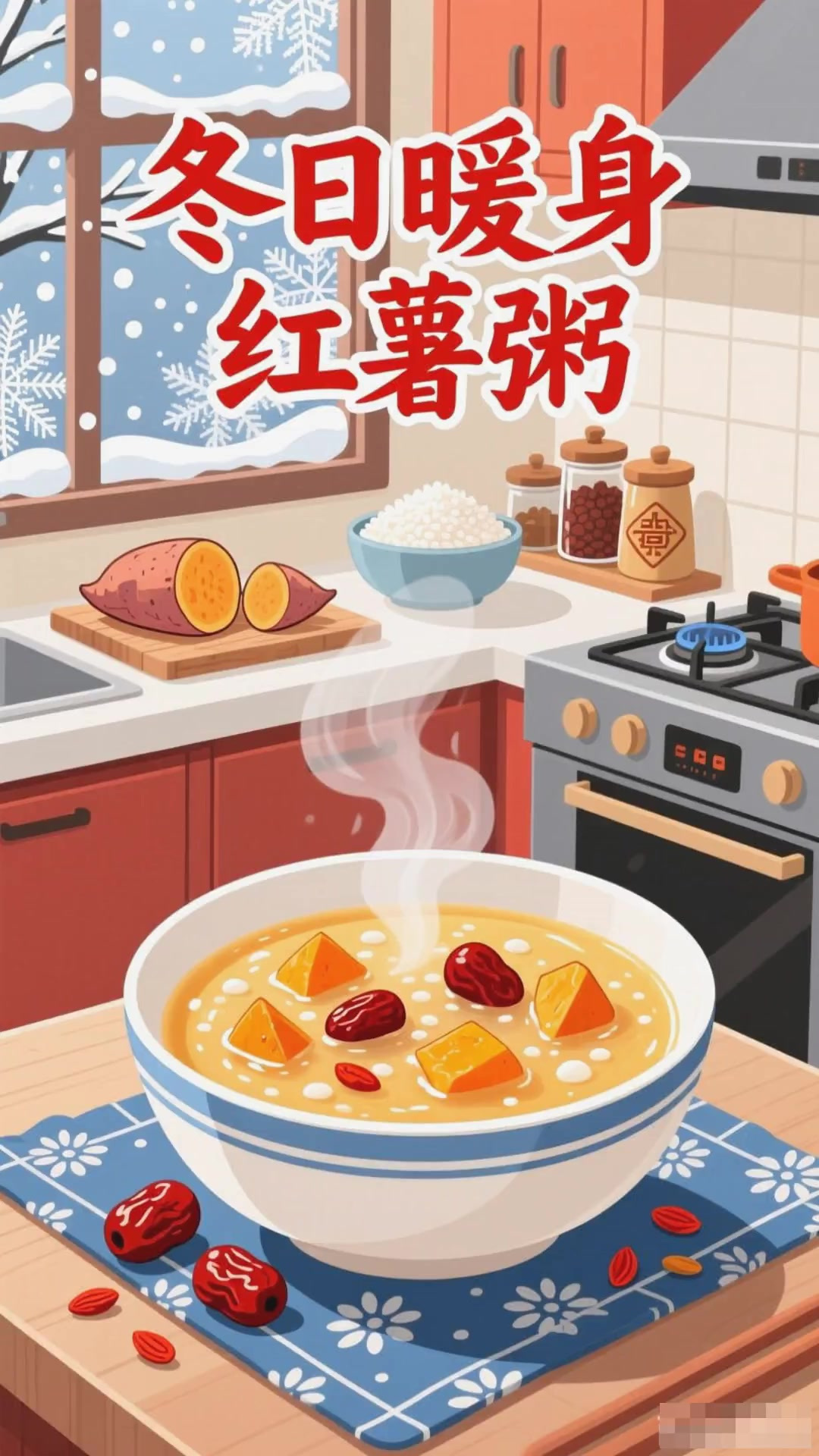 冬季想喝暖粥?红薯粥安排上!软糯香甜超治愈,暖身又养心