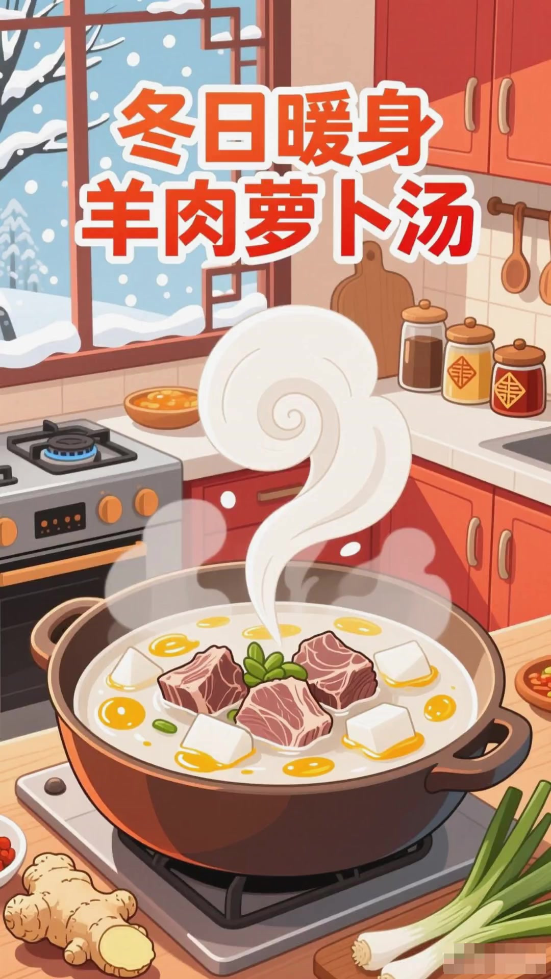 冬季喝羊肉萝卜汤!驱寒滋补双兼顾,一口暖身又养身