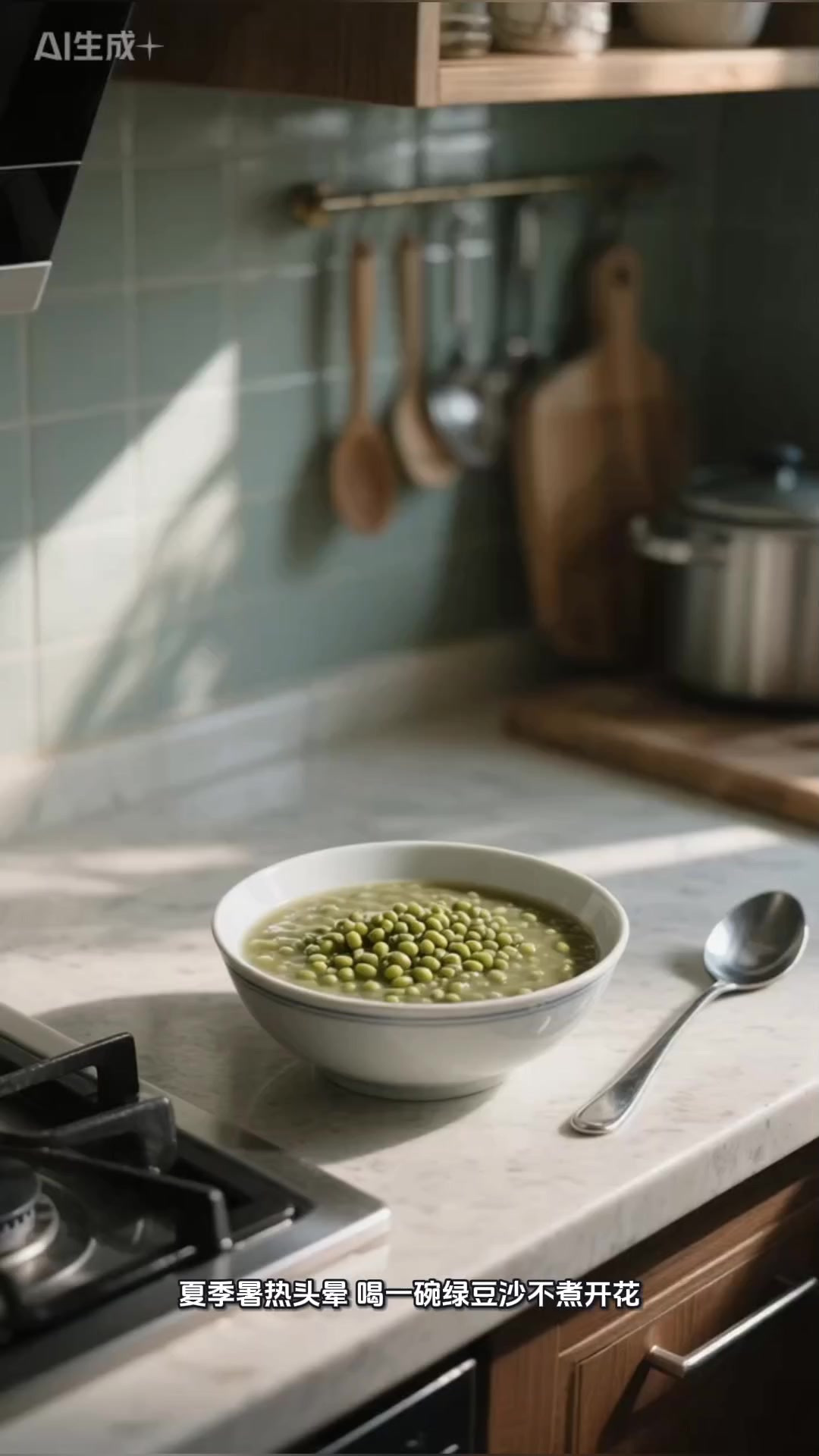 夏季暑热喝一杯绿豆沙