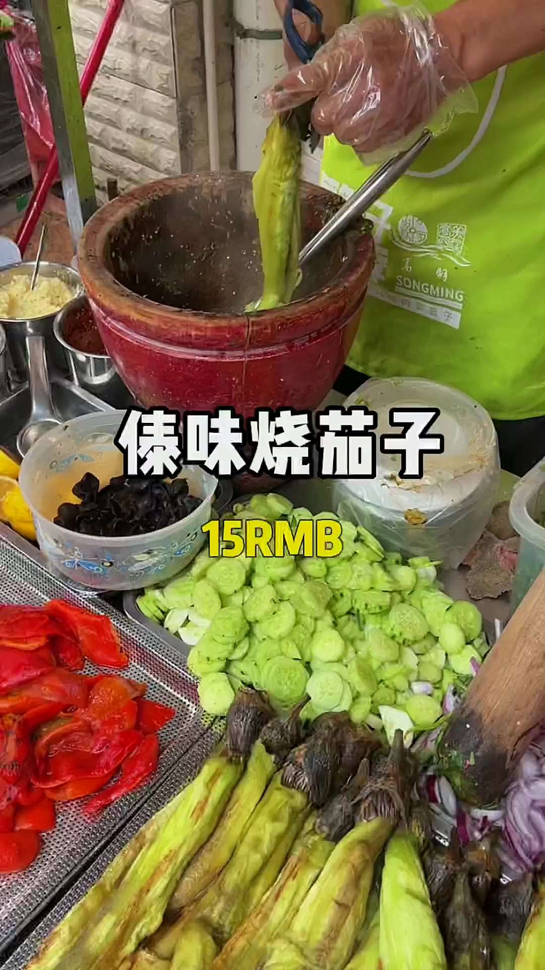 15一份的傣味烧茄子yyds 