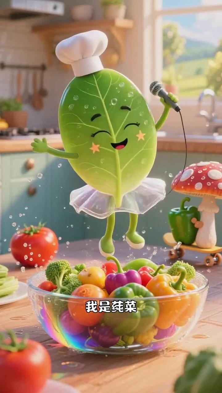 多吃绿叶菜和鲜果，给身体补充水分和营养，精神十足